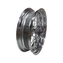 OEM Style 40-Spoke Wheels Chrome 16" 3,00" Rear