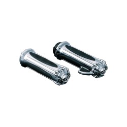 Zombie Grips With Throttle Boss Chrome 1" Throttle Cables