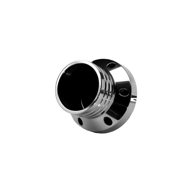 Straight Endcap E3 BLK. Curved Billet End Caps Black 70 mm