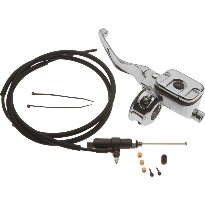 Hydraulic Clutch Conversion Kit With 80" hose Chrome 1" Hydraulic Clutch