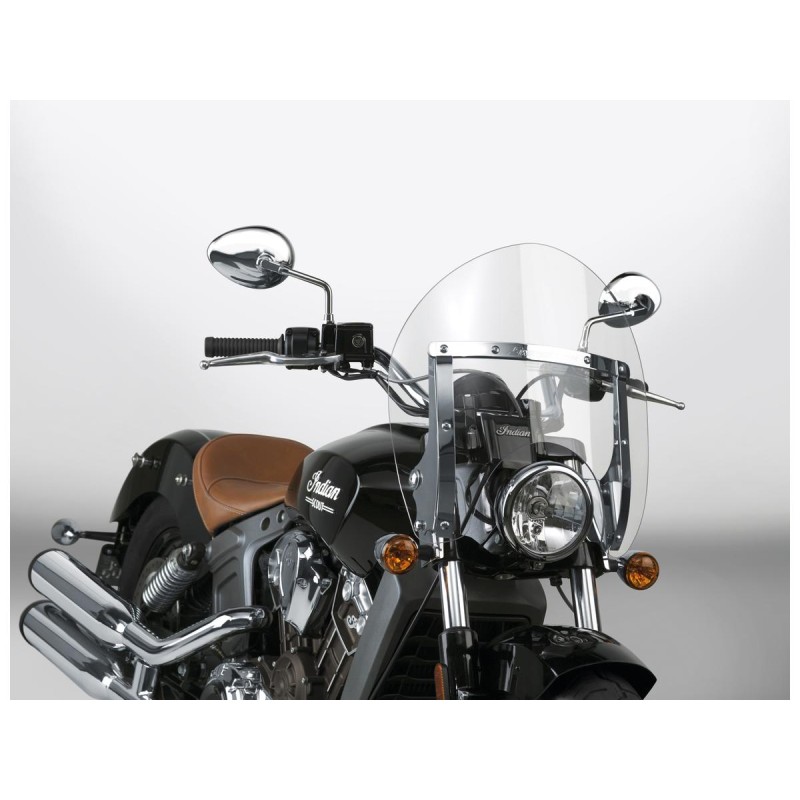 SwitchBlade Shorty Quick Release Windshield Height: 19", Width: 18,75" Clear