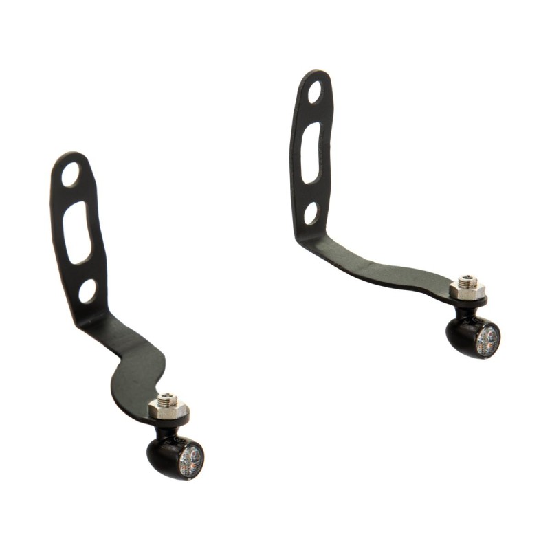 Sportster S and Nightster Front Turn Signal Bracket without Turn Signals Black Powder Coated