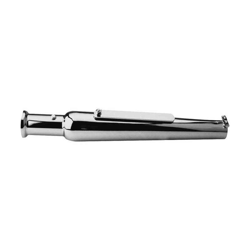 Trumpet Muffler Straight Style, 19" long Chrome