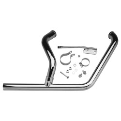 2 into 1 Softail 86-06 Header Chrome 1,75"