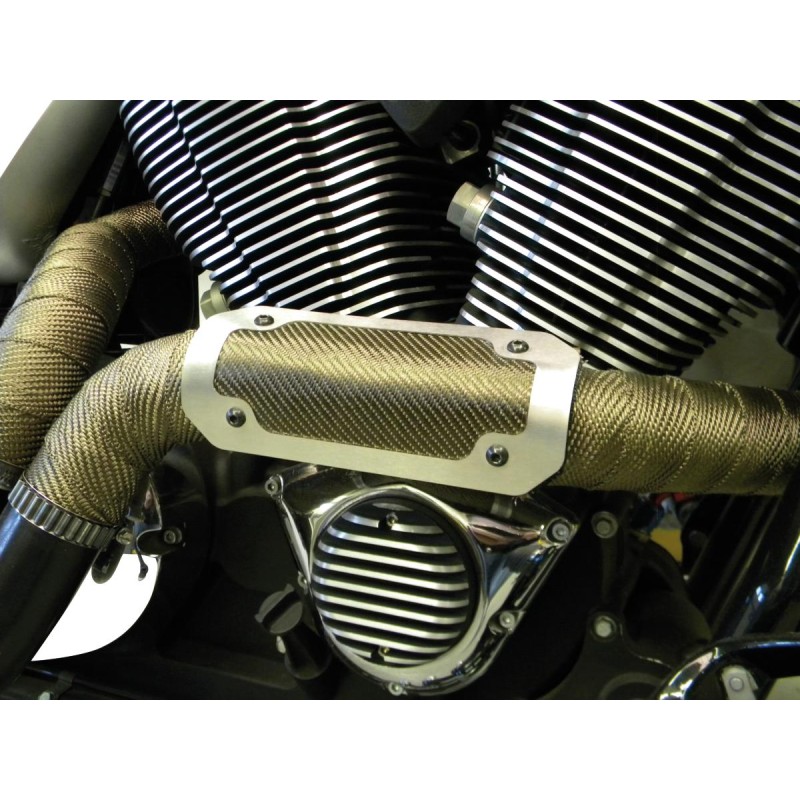 Flexible Heat Shields Titanium Carbon-Look