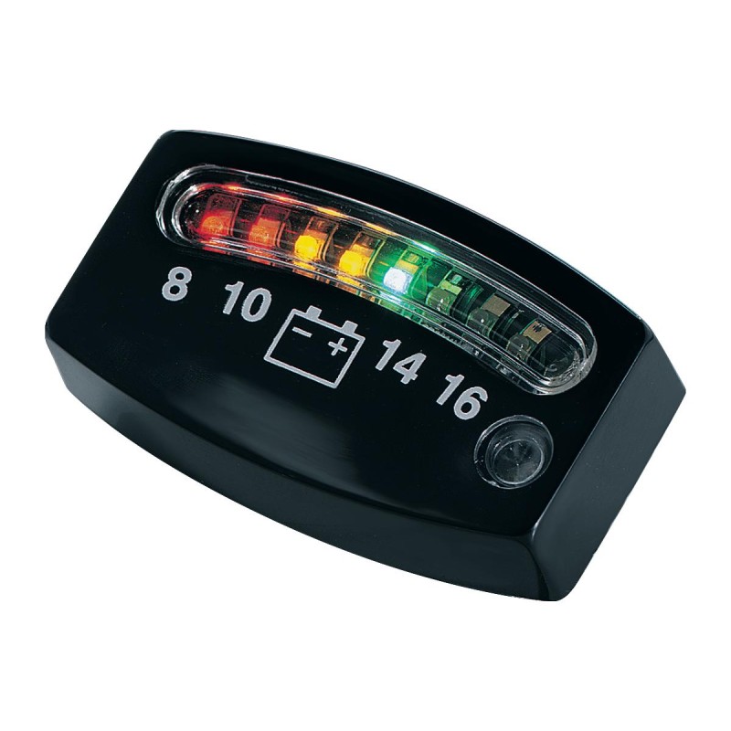 Led Battery Gauge, Black
