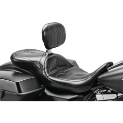 Maverick with Backrest Smooth Seat Black Vinyl