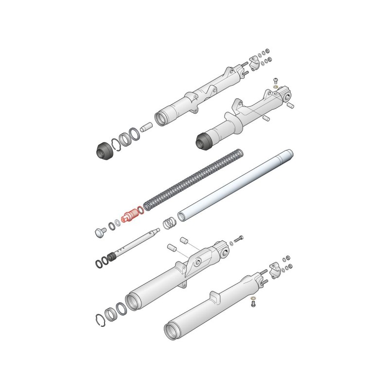 Fork Tube Plug Big Twin Front Fork Parts OEM 45838-77