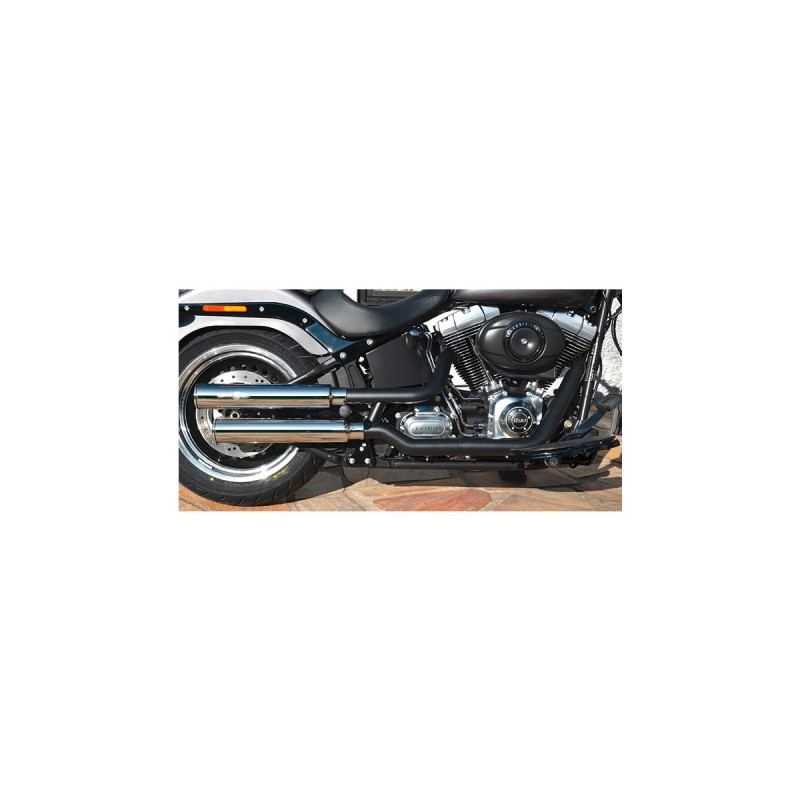 Gun Smooth Slip On Mufflers Donut End Cap Chrome Show Chrome