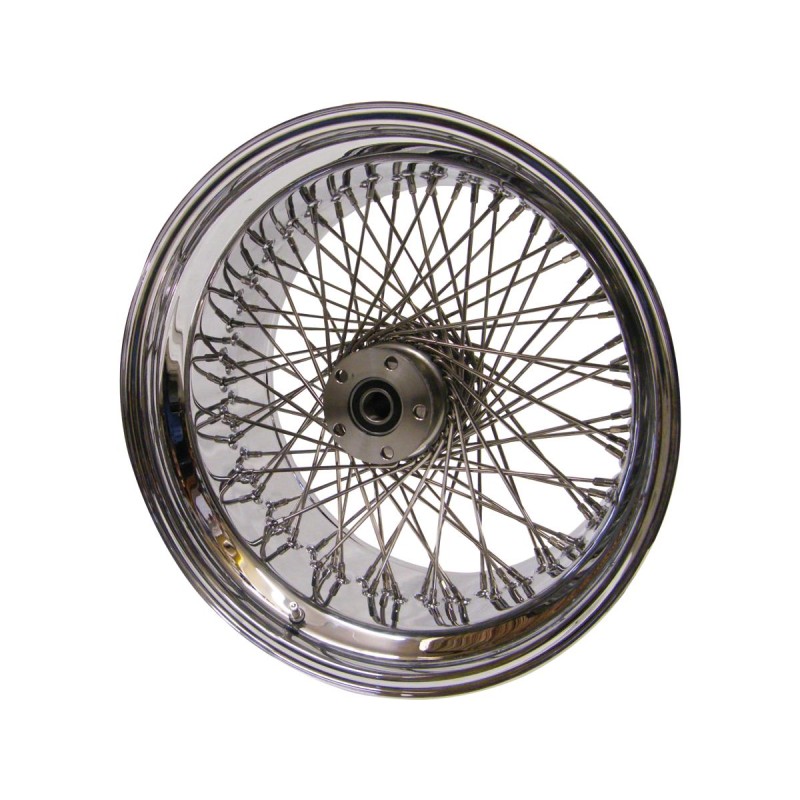 TTS 80 spoke wheel, stainless steel 3.50x21"SYM 80-Spoke Wheel