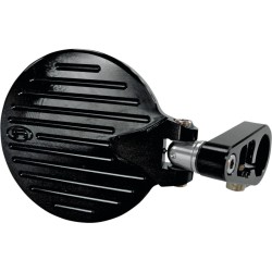 Folding Round Bar End Mirror Black