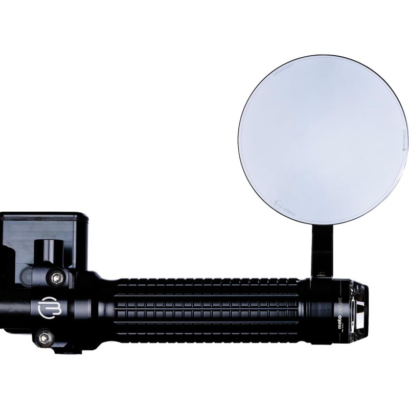 mo.view cafe Bar End Mirror Black, Anodized