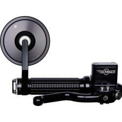 mo.view cafe Bar End Mirror Black, Anodized