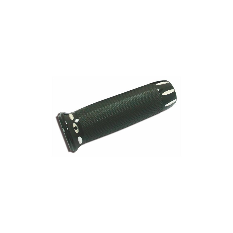 Panorama Grips Black Raw Cut 1" Throttle By Wire
