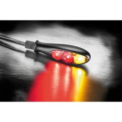 micro S DF Dark LED Turn Signal/Brake Light/Taillight Black Smoke LED