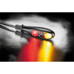 micro S DF Dark LED Turn Signal/Brake Light/Taillight Black Smoke LED