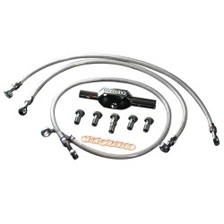 High End Brake Line Kit Stainless Steel Clear Coated 51,75"