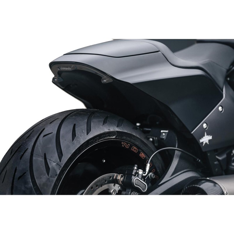 FXDR LED Turn Signal/Taillight/Brake Light Kit with Bracket Black Powder Coated Clear LED