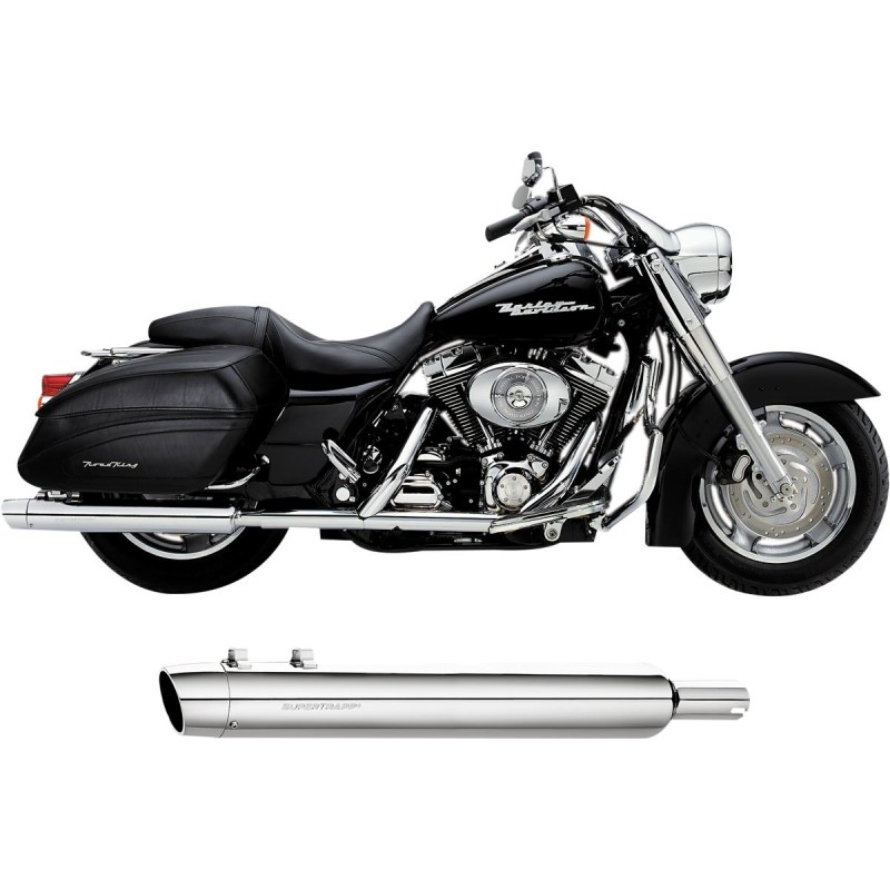 SE Series Touring Slip-On Muffler Chrome 4"
