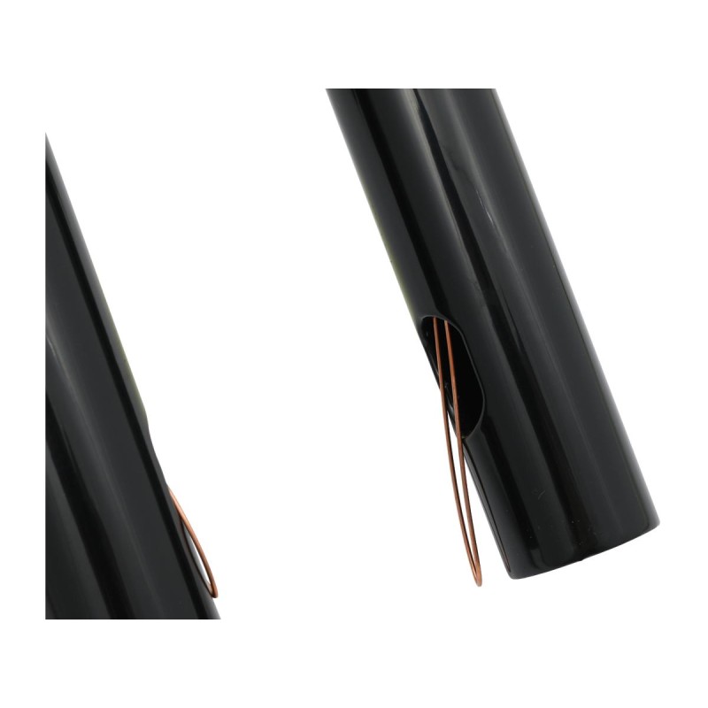 8 Straight-Up T-Bar Handlebar Black Powder Coated 1 1/4" Throttle By Wire