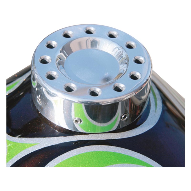 Drilled Gas Cap Cover Polished