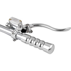 Deluxe Brake Master Cylinder Kit Aluminium Polished Lever and Master Cylinder Cover Aluminium Polished 12 mm Single Disc