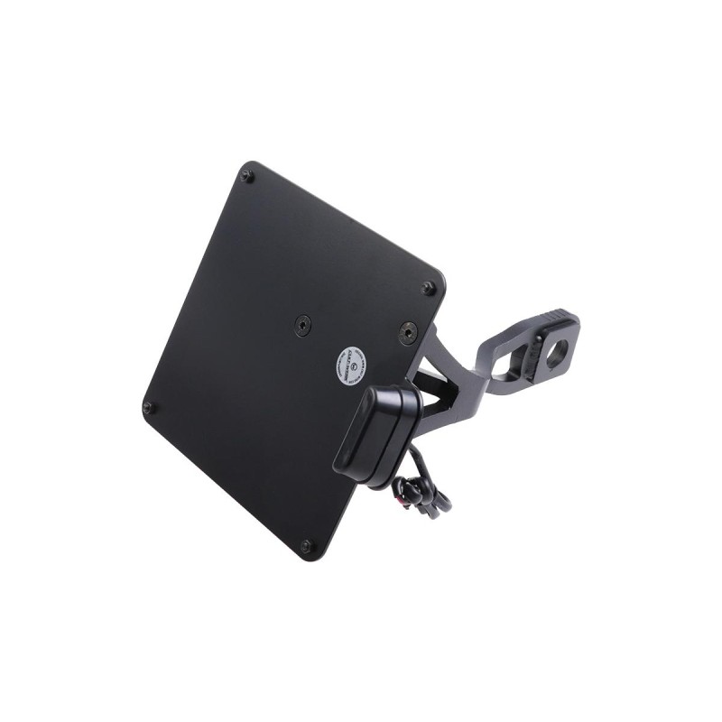 Sidemount License Plate Bracket Kit Italy 170 x 170 mm Black Powder Coated
