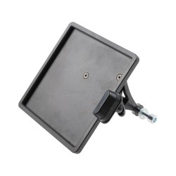 Slide-In Frame Side Mount License Plate Holder Austria 210 x 170 mm Black Powder Coated