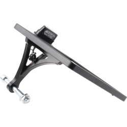 Slide-In Frame Side Mount License Plate Holder Austria 210 x 170 mm Black Powder Coated