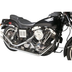 Upswept FX Shovel Drag Pipes Kick Out Style Chrome 1,75"