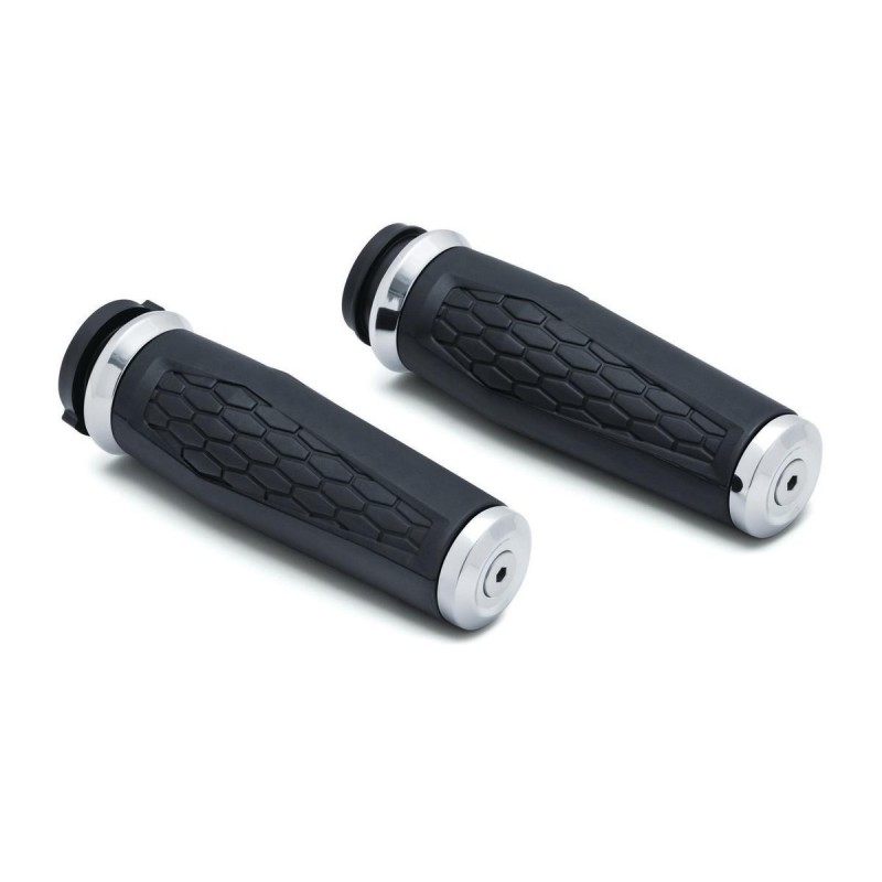 Hex Grips Chrome 1" Throttle By Wire