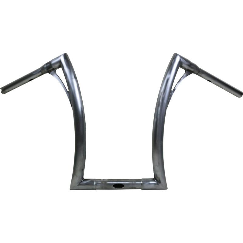 430 Extra Tall Flow Bar Super Fat Road King Handlebar with 1 1/4" Clamp Diameter 1,4" Raw Throttle By Wire