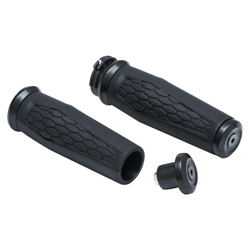 Hex Grips Black Satin 1" Throttle Cables
