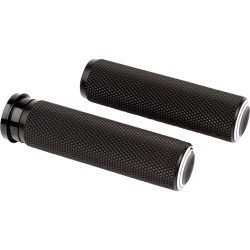Dual Ring Fusion Grips Black Anodized 1" Throttle By Wire