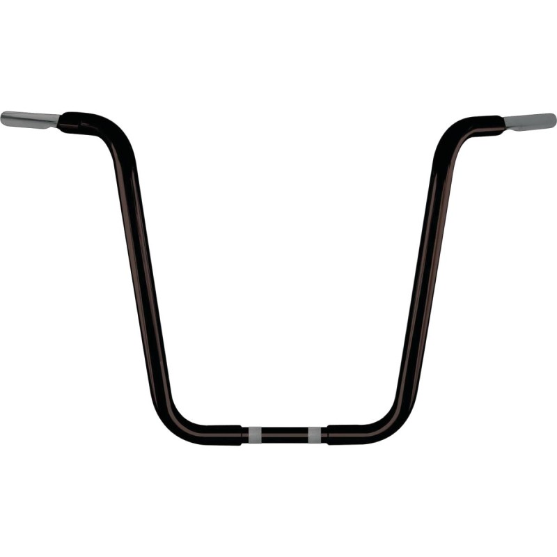 18 Chubby Classic Ape Hanger Handlebar Black Powder Coated 1 1/4" Throttle By Wire