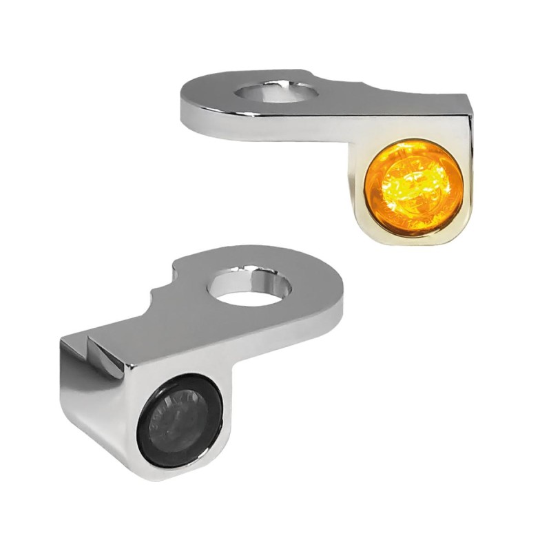 NANO Series LED Turn Signals Chrome Smoke LED