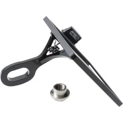 Slide-In Frame Side Mount License Plate Holder Austria 210 x 170 mm Black Powder Coated