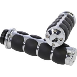 ISO Universal 1" Grips Chrome 1" Cable operated