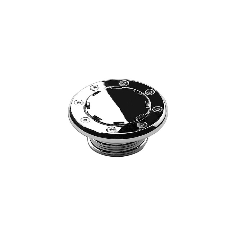 Vented Flush Mount Gas Cap Right Hand Thread Chrome