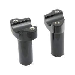 Straight Forged 3.5 Risers Black Powder Coated 1"