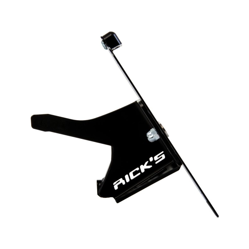 FXDR Stainless Steel License Plate Side Mount Kit German Size, Short Flat Black Satin