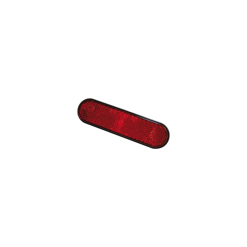 Round Edge Reflector with 2 Mounting Studs Red