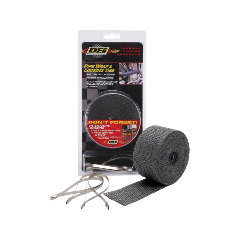 Exhaust Wrap and Tie Kit Black