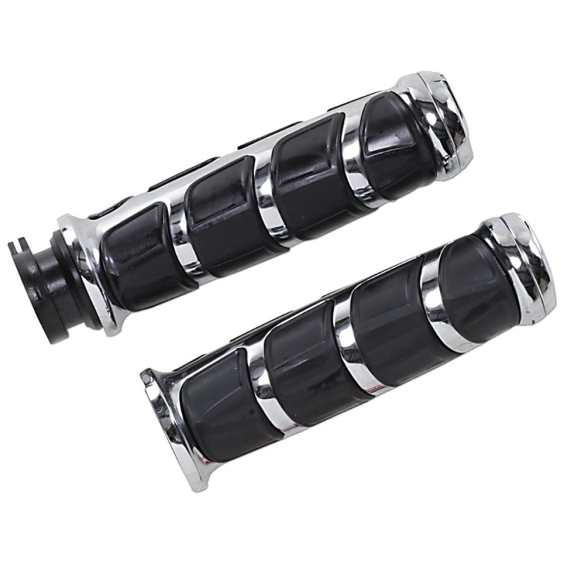 Kinetic Grips Chrome 1" Throttle By Wire Throttle Cables