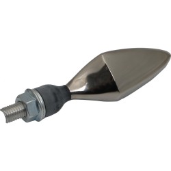 Micro Rhombus DF Titan LED Turn Signal/Taillight/Brake Light Rear Right Titanium Satin Clear LED