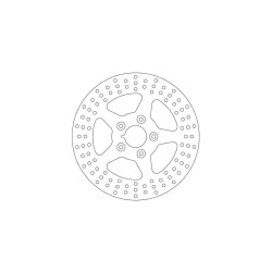 Rigid Brake Rotor 5-Hole Stainless Steel 11,8" Rear