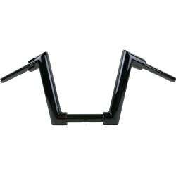 2" Str8UP Softail Handlebars Medium (280mm), Width Lower Tube 260 mm Black Powder Coated Cable Clutch Throttle By Wire