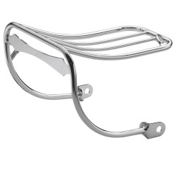 Custom Bobtail Luggage Rack Chrome