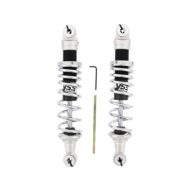 Eco Line Twin Shocks Chrome 12,2" (310mm)