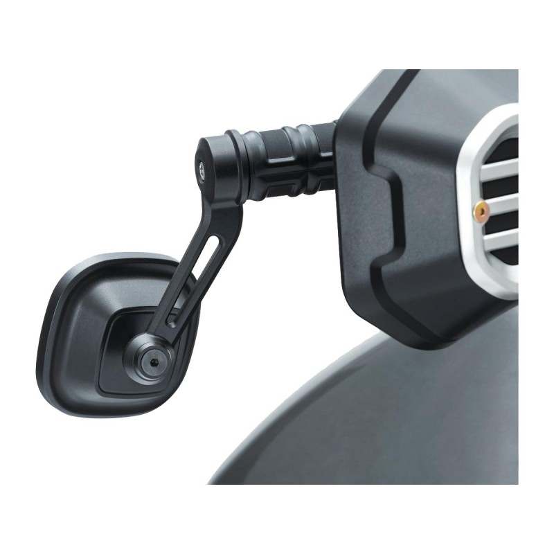 Dillinger Bar End Mirrors Black